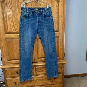 Taylor Stitch Democratic Selvedge Straight Leg Jeans Mens 32x34 Organic Cotton